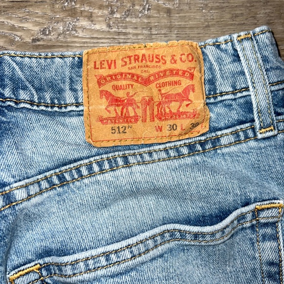 Levi’s Men’s 512 Slim Taper Jeans 30/30 - Picture 3 of 10